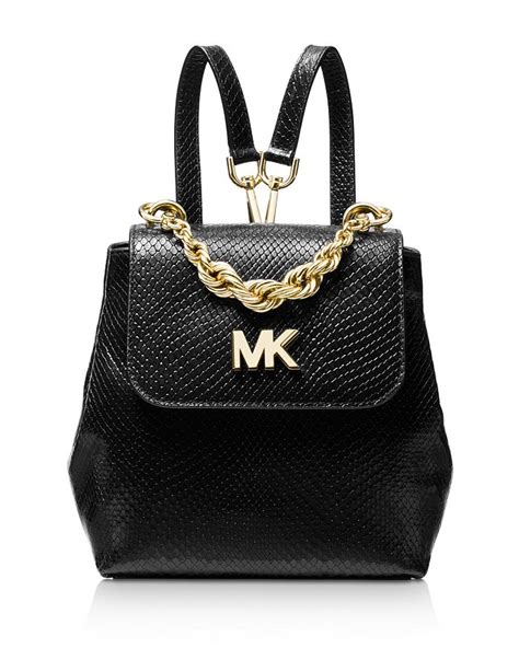 michael kors mott backpack twist chin|Mott Leather Backpack .